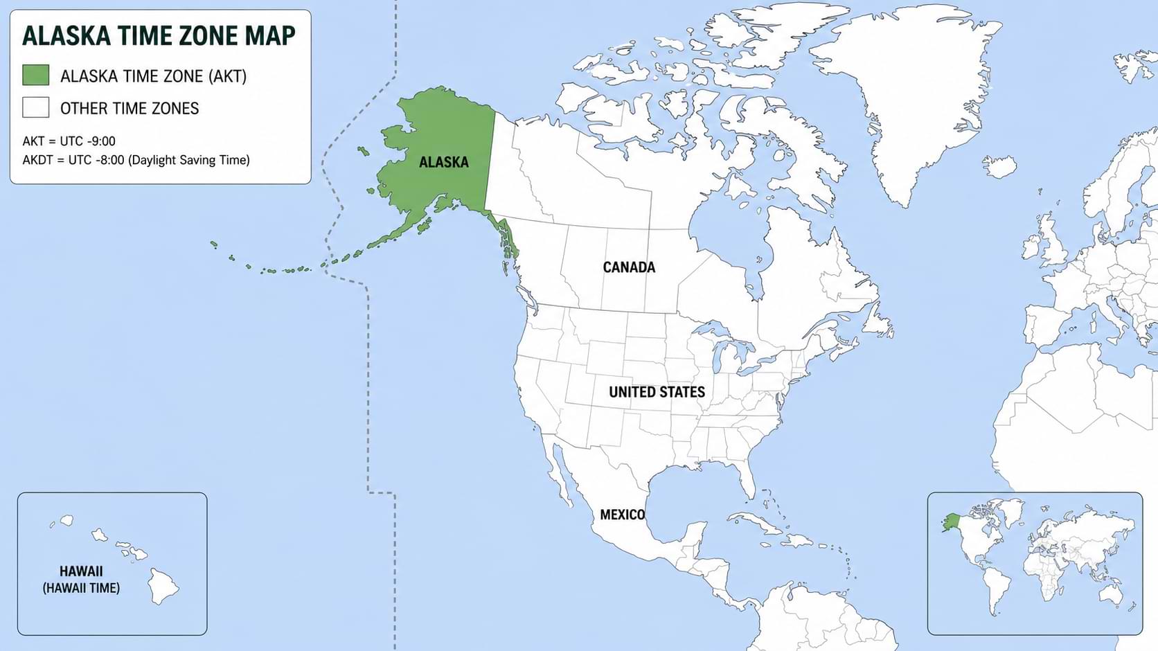 alaska time zone map